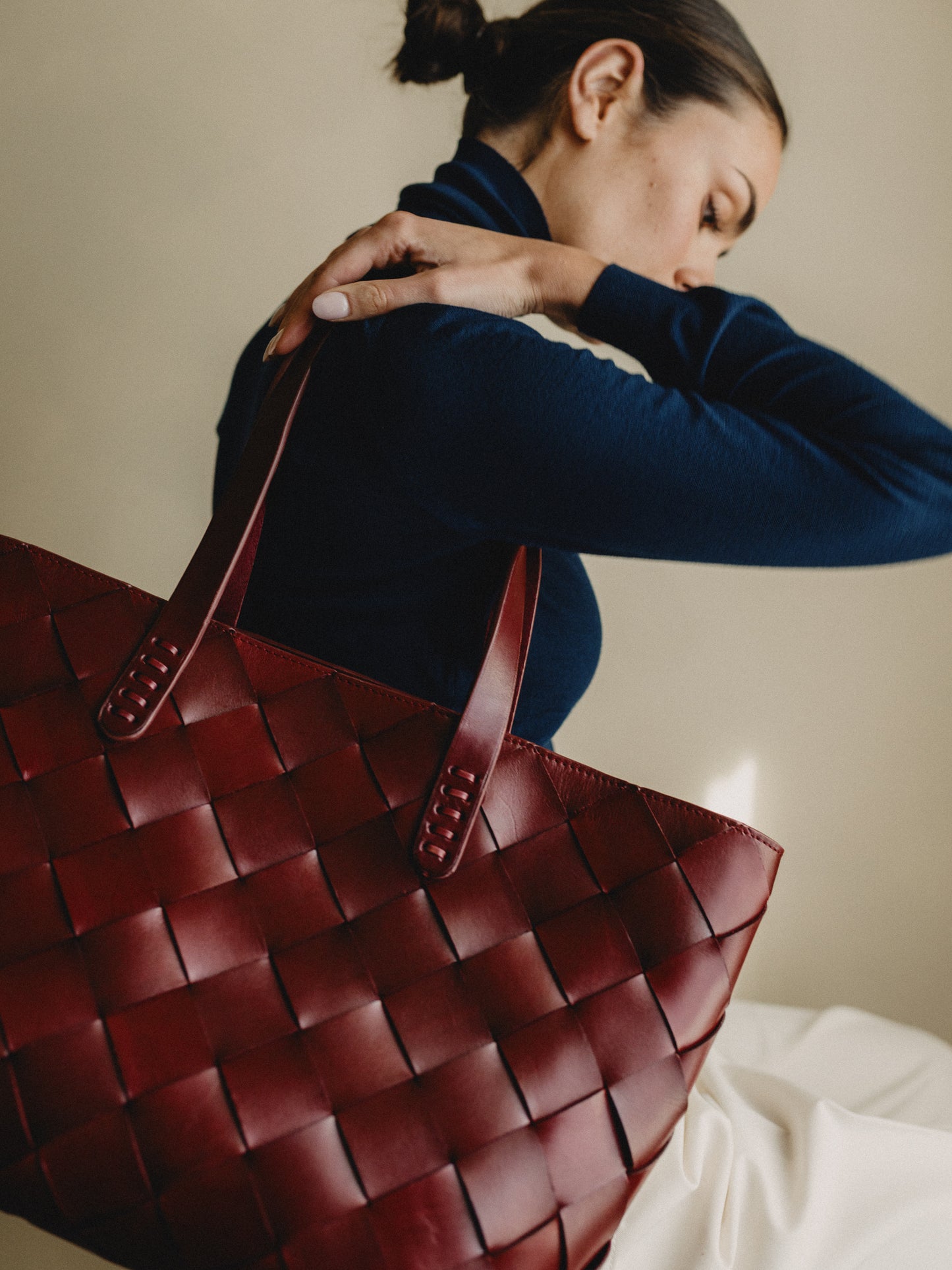 Dragon Diffusion x The Muse Diagonal Basket Tote