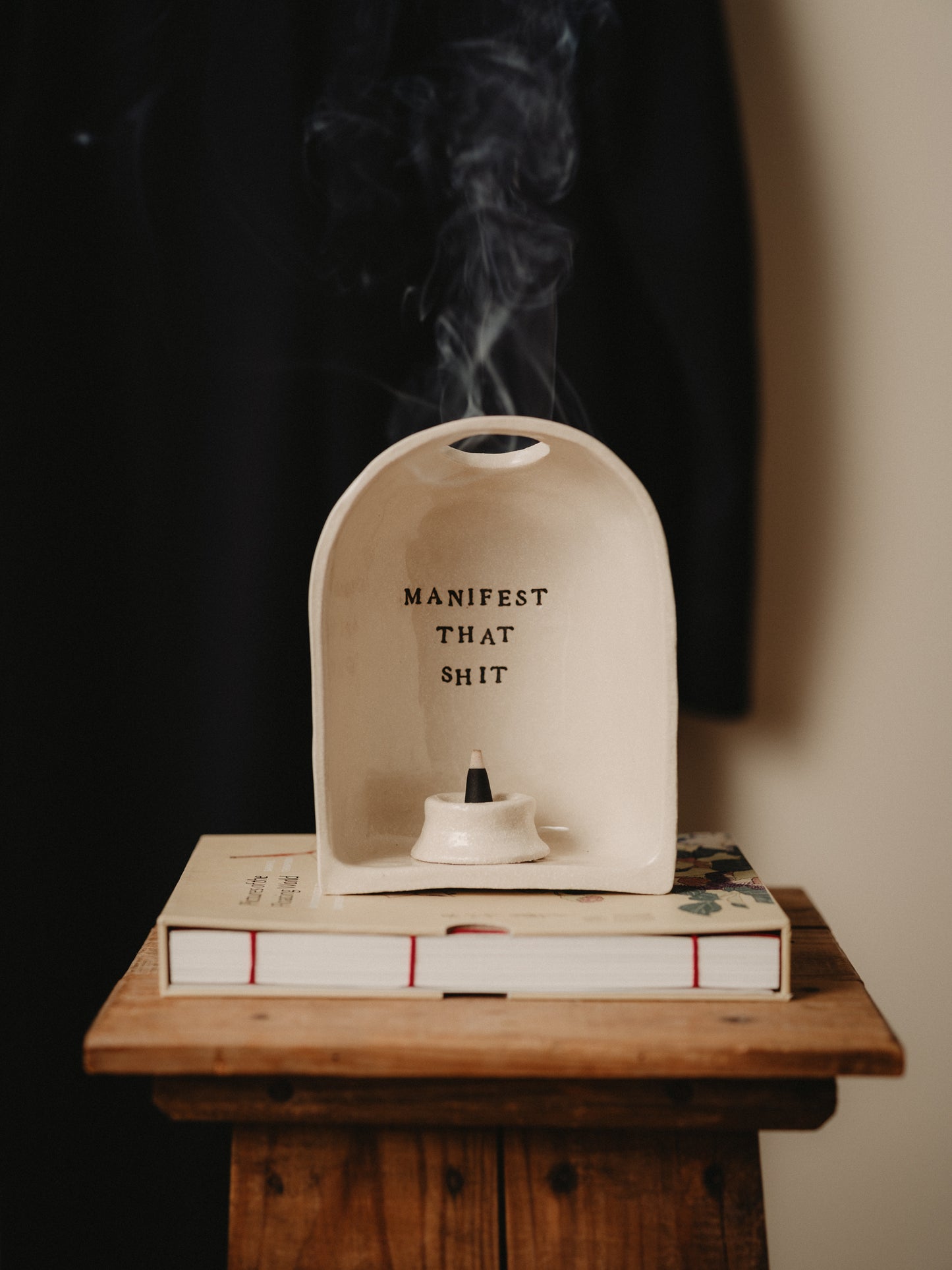Martha Freud Temple Incense Holder 'Manifest that Shit'