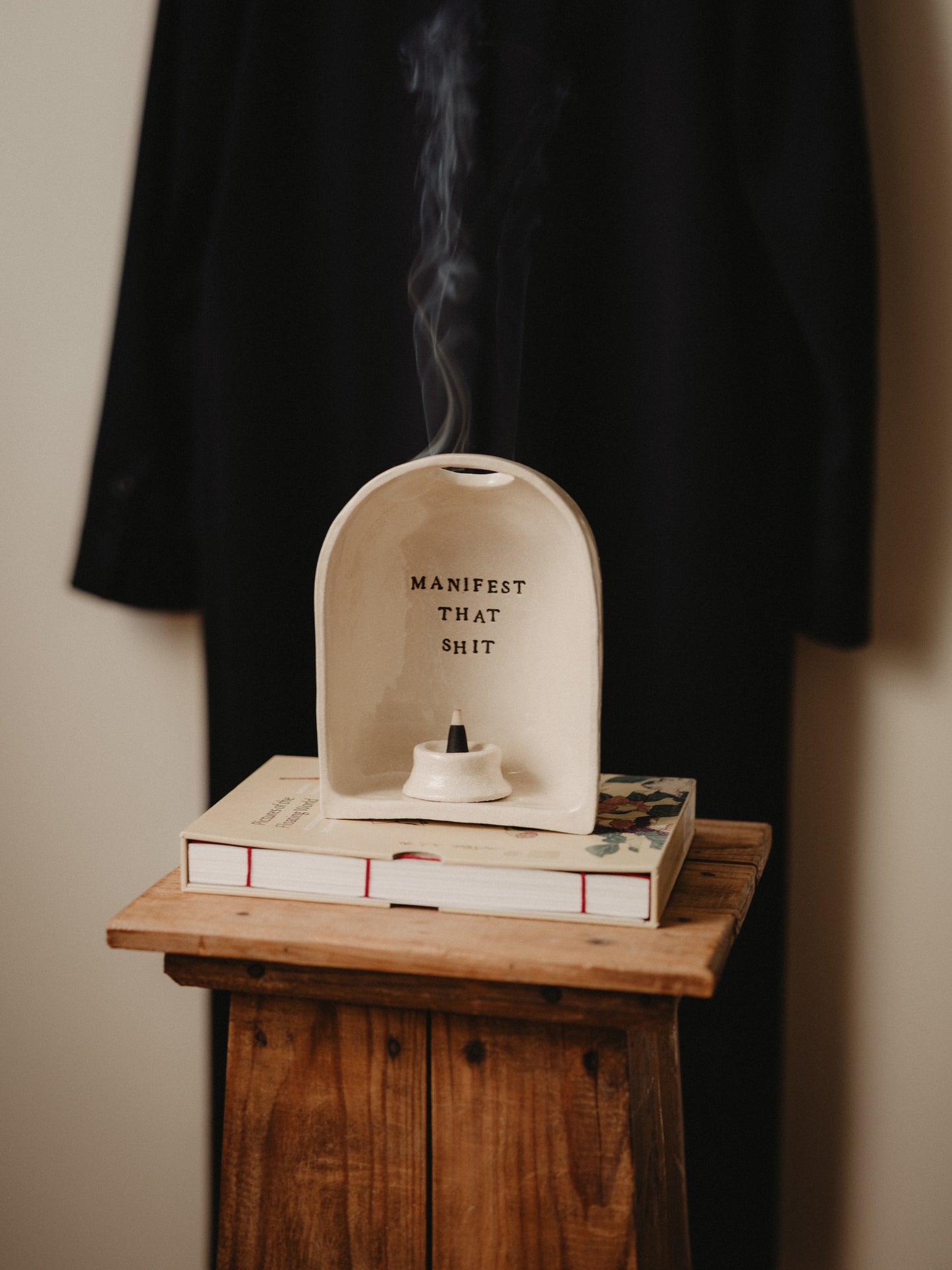Martha Freud Temple Incense Holder 'Manifest that Shit'
