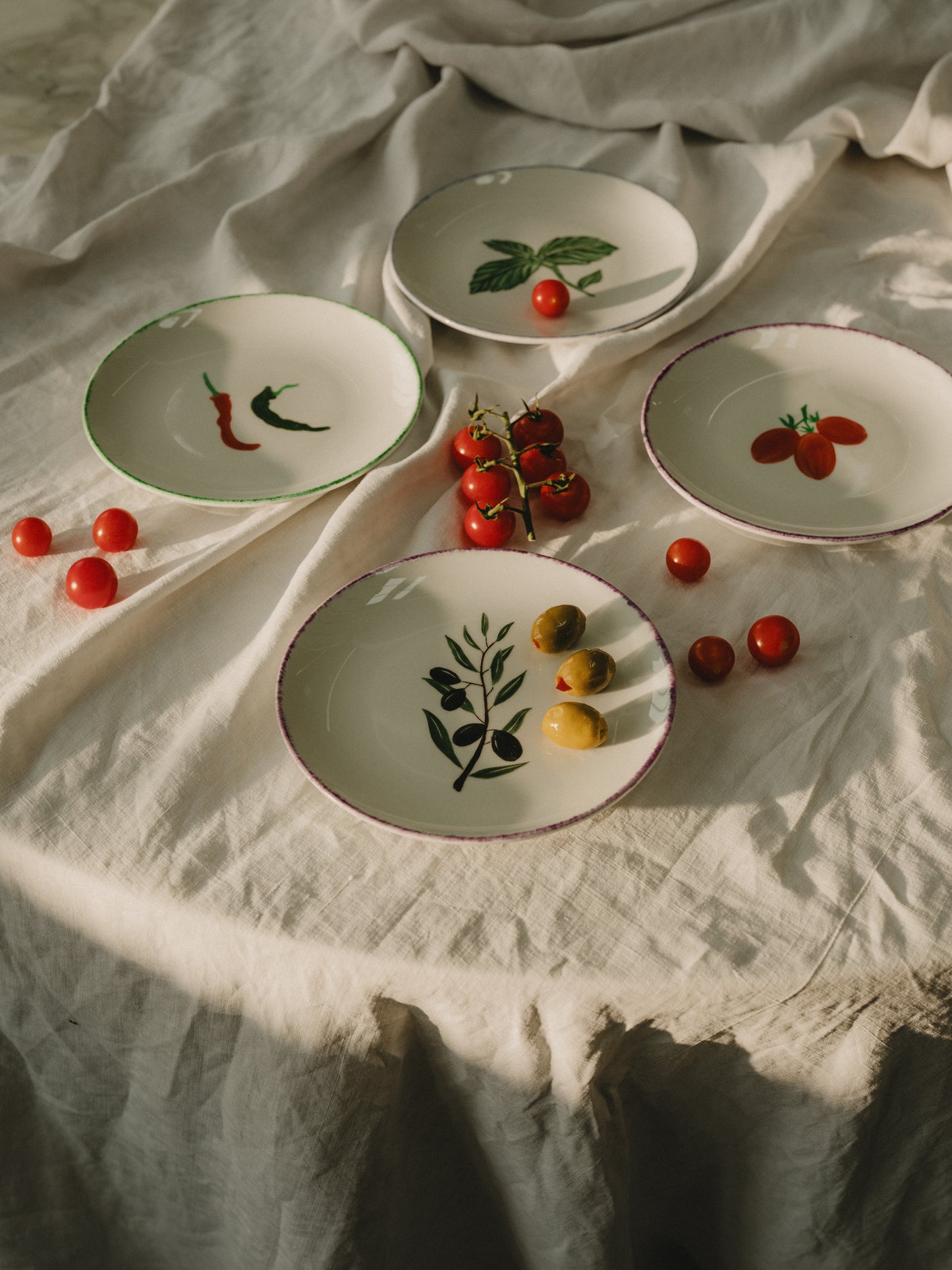 Italian Starter Plates – Set of 4