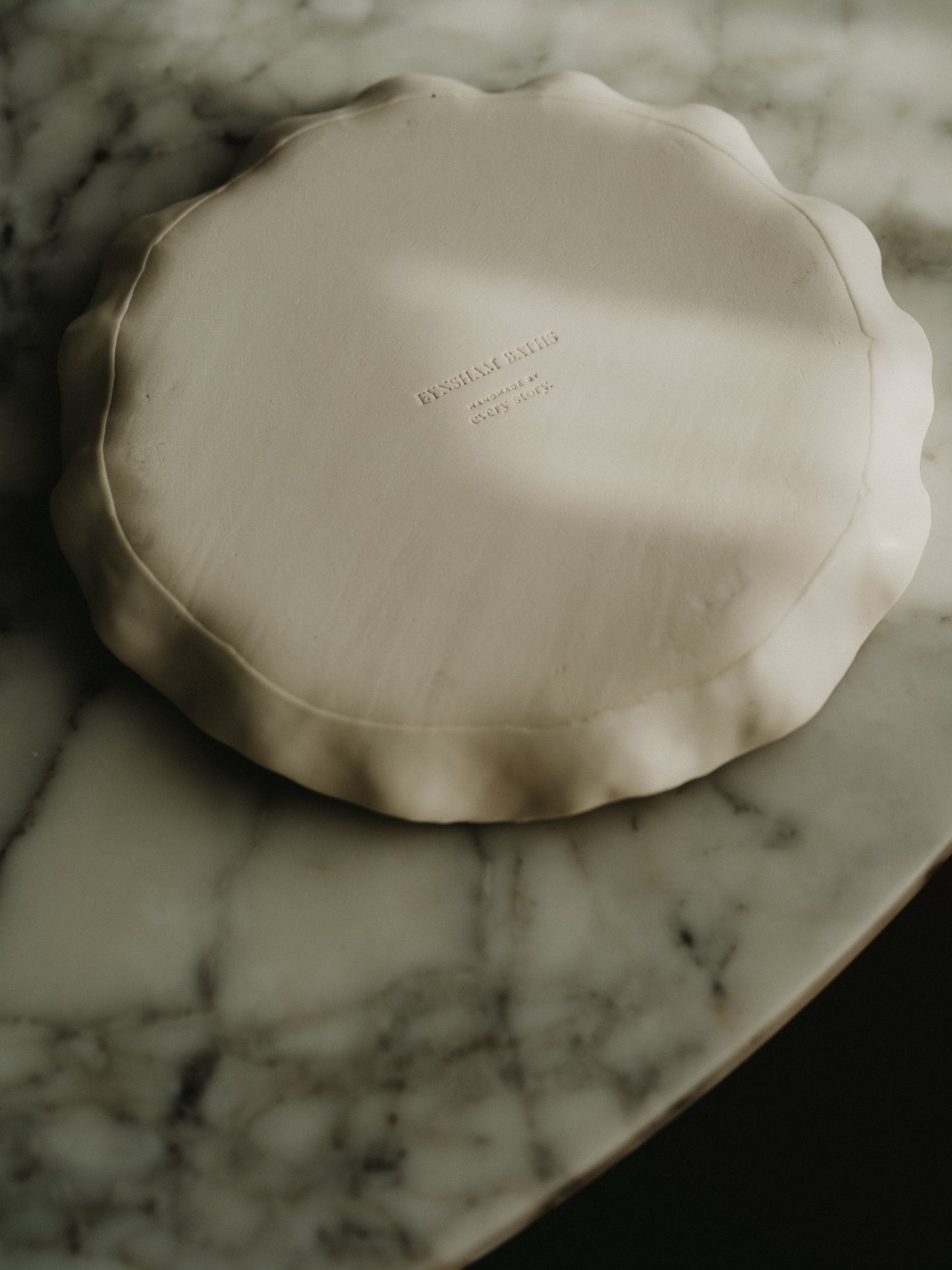 Porcelain Frill Dinner Plates - Set of 2