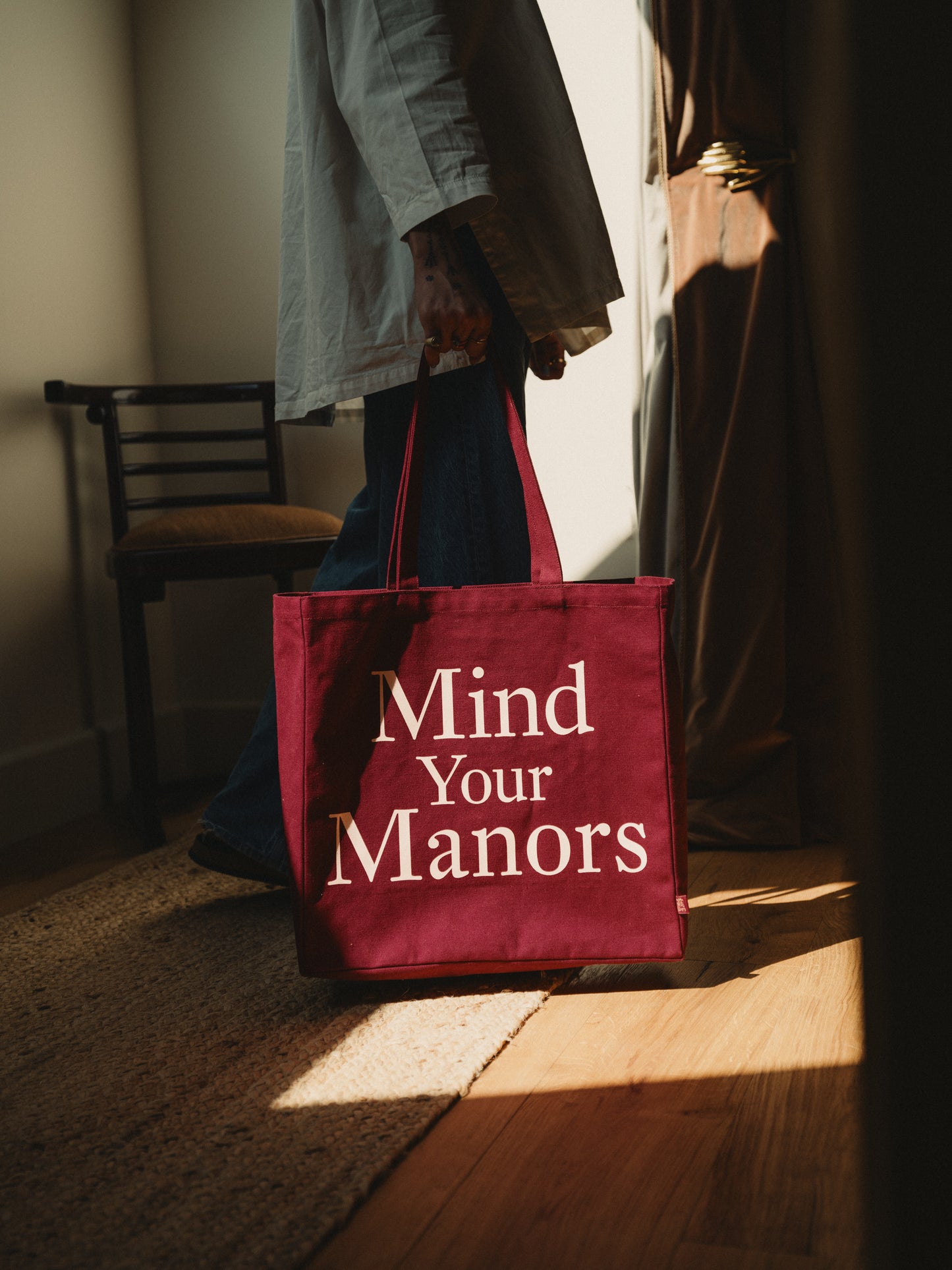Mind Your Manors Tote Bag