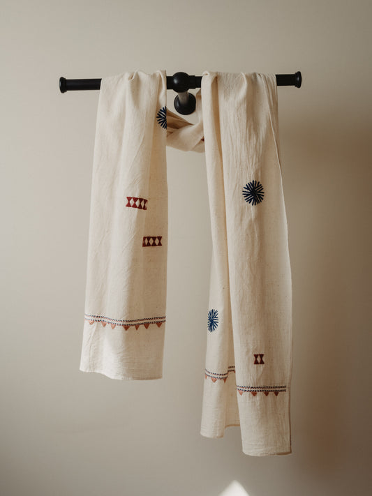 The Yogi x Eynsham Baths Wheel Scarf