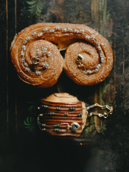 Gini P Grandidierite and Diopside Necklace