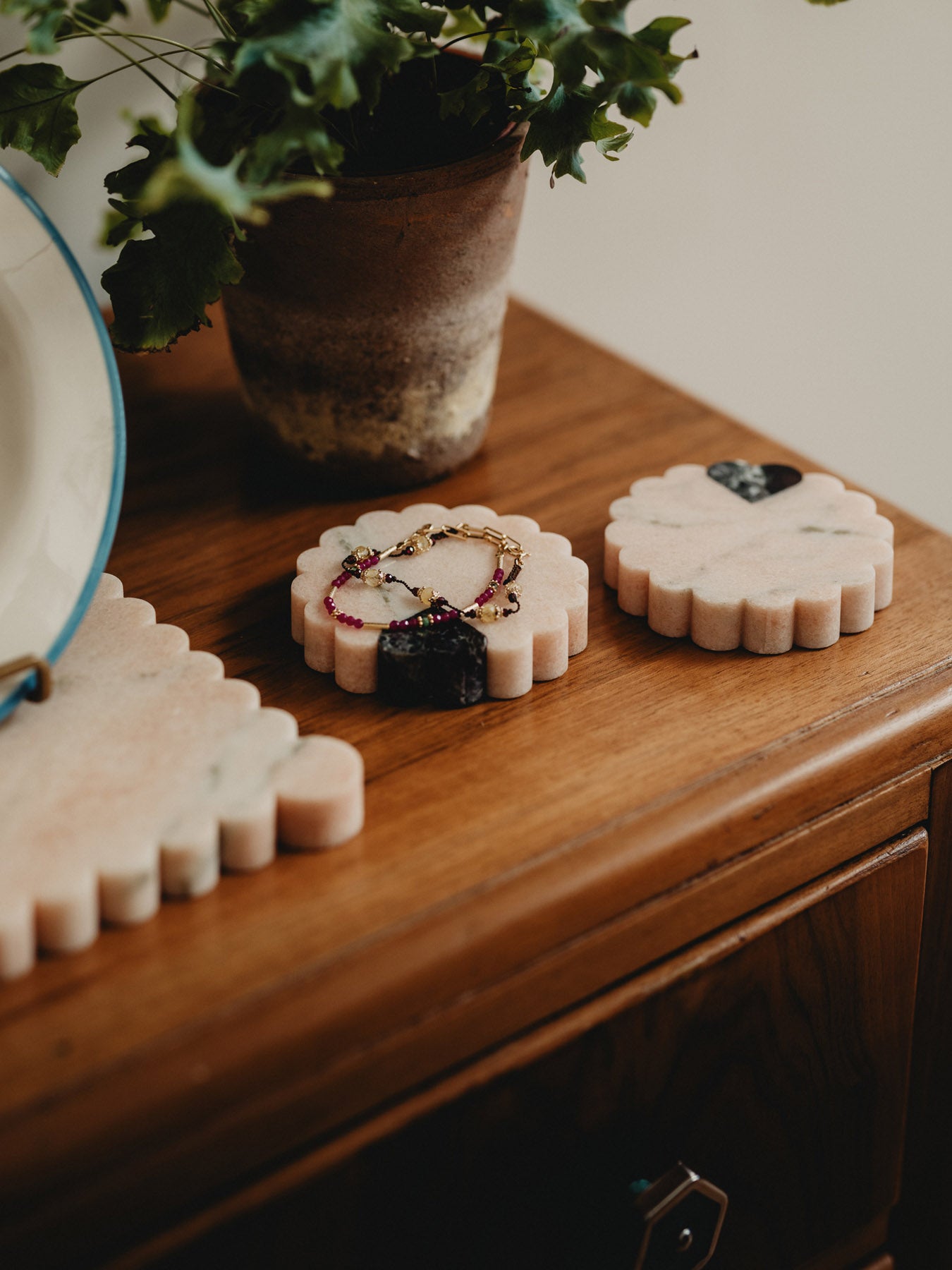 The Edition 94 Love Heart Inlaid Coaster